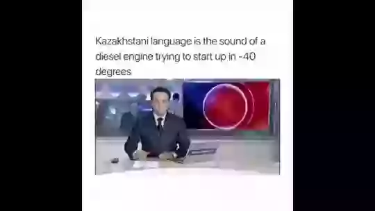 Funny Kazakhstani Language Sounds Like Diesel Engine