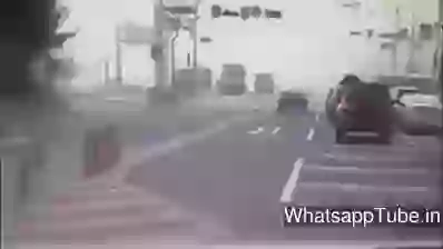 Accident Video Heavy Mixer Truck On Car