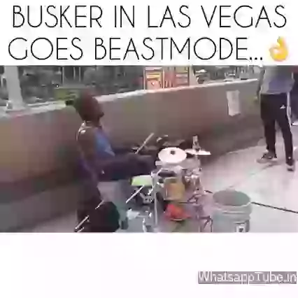 Amazing Drummer At Las Vegas