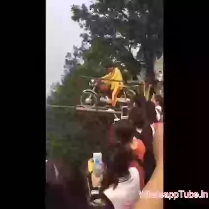 Amazing Stunt Between Mountain