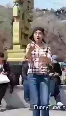 Amazing dance of grandfather and granddaughter