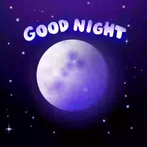 Blue Good Night GIF Video Status For Share