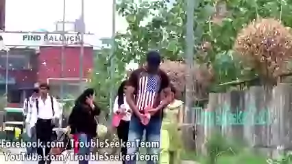 Boy Nonsense Prank In Public Place