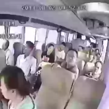 CCTV Footage Of Bus Accident