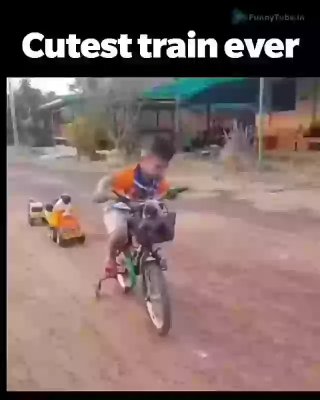 Cutest Train Ever Must Watch Funny Whatsapp Video