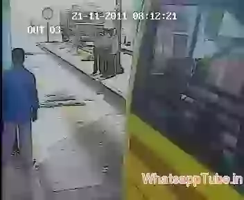 Dangerous Truck and bike accident