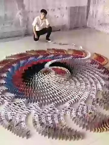 Dominos Rangoli Very Interesting