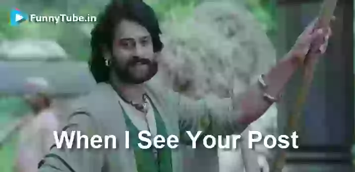 Funny Bahubali Smile Post Reaction GIF