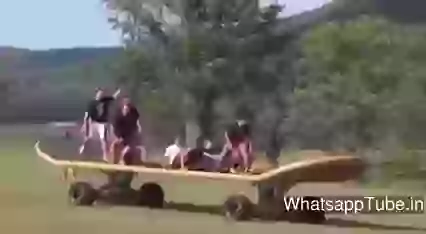 Funny Biggest Skate Board Riding