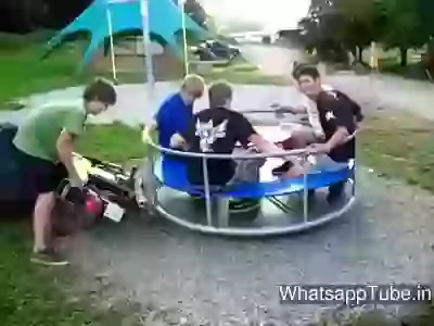 Funny Boys Fun In Garden Its Risky