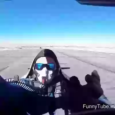 Funny Fail On Plane Landing And Take Off