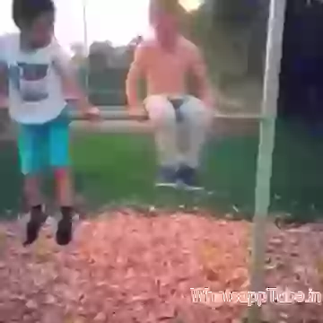 Funny Garden stunt