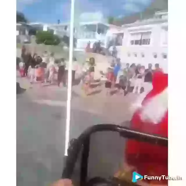 Funny Santa Goes Down Funny Santa Fails Video