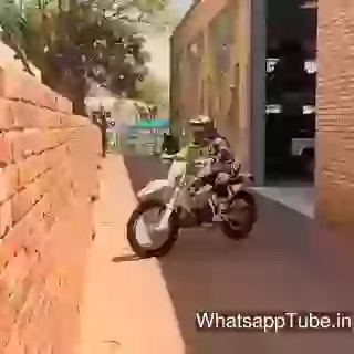 Funny and Crazy Bike Wall Stunt