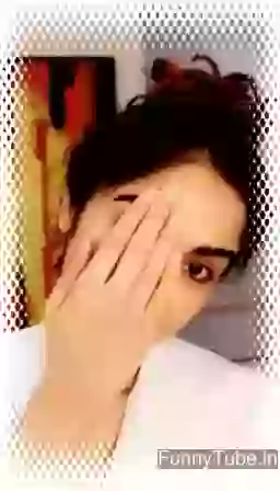 Funny animated face of a girl gif