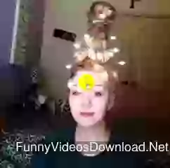 Funny christmas tree with hair