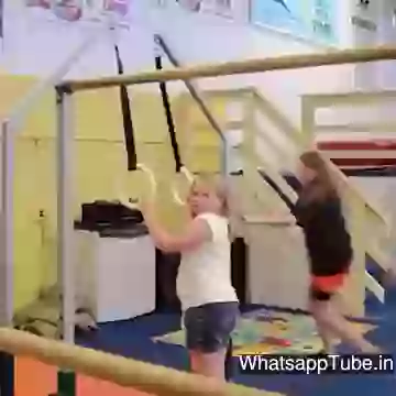 Funny video girl fail in gym