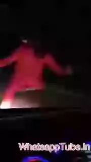 Girl Dance Midnight Middle In Road