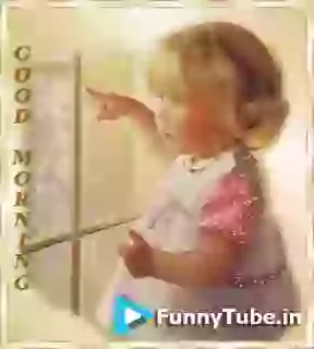 Good Morning Cute Girl Animated GIF