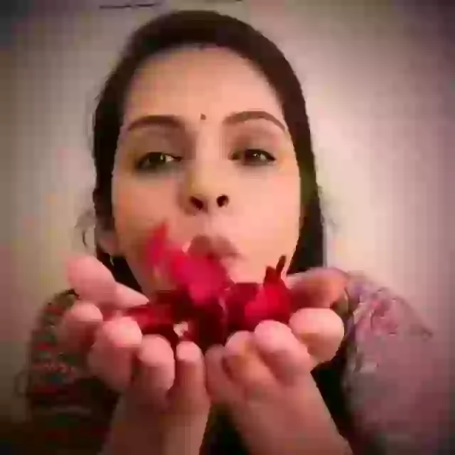 Good Morning Wish Video With Rose Petals