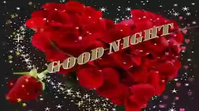 Good Night With Love Dear Friends Whatsapp Status