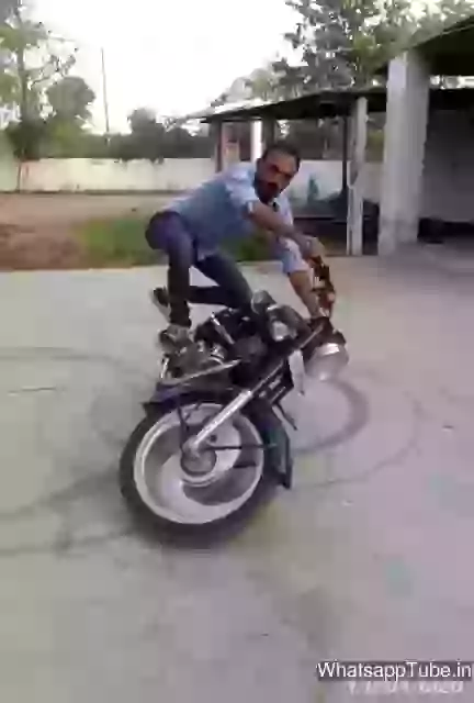 Gujju Bullet Royal Enfield Stunt