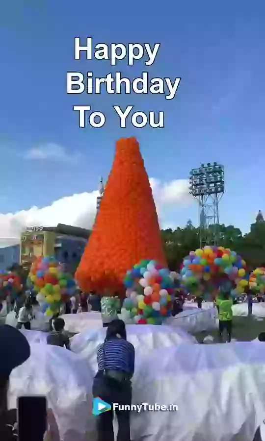 Happy Birthday Wish Video With Lots Of Balloons