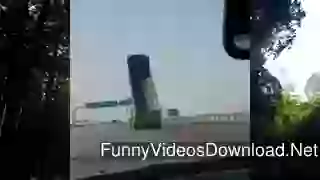 Hilarious Truck Driver Board Crash