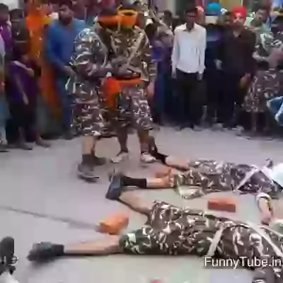Hillarious stunt by Punjabi jatt must watch