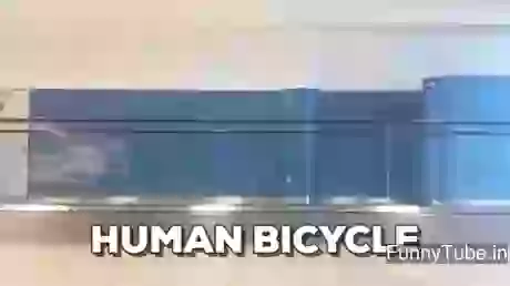 Human Homemade Bicycle Funny GIF