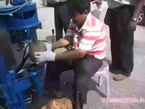 Interesting Tool To Open Dry Coconut