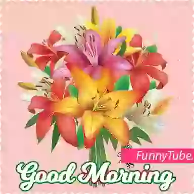 Lovely Roses Good Morning Status GIF