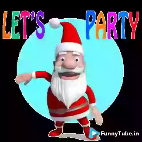 Merry Christmas Singing Santa GIF