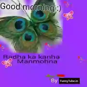 Radhe Krishna Ki Jyot Beautiful Good Morning Whatsapp Video