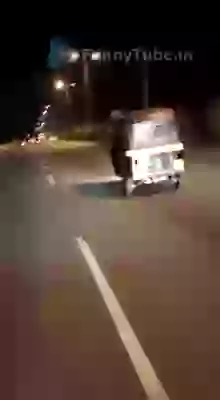 Stunt With Rickshaw This Is Crazy