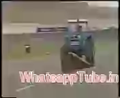 Amazing tractor stunt