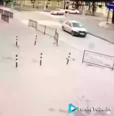 Car Catching Fire After He Grinned The Rims