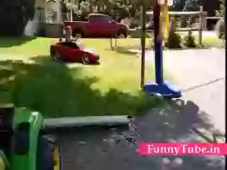 Car Drifting By Kid