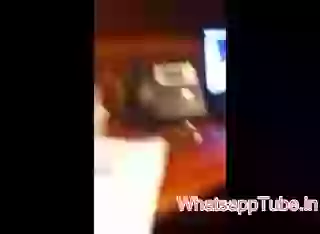 Crazy Girl Having Fun in Office