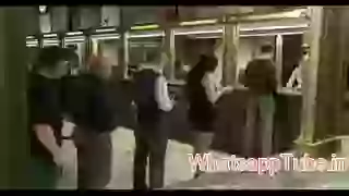 Enjoying standing in queue