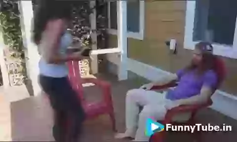 Falling Girl Funny Fail GIF