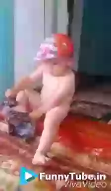 Funny Kid Wearing Chaddi