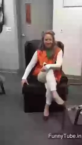 Funny folding chair gif