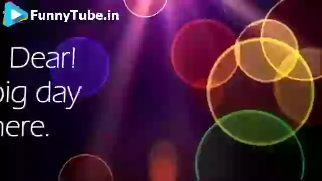 Happy Birthday Colorful Video Greeting