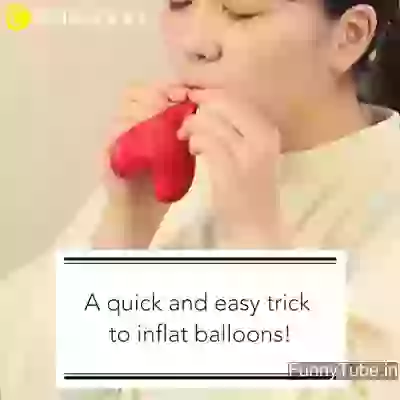 How to inflate balloons easy trick