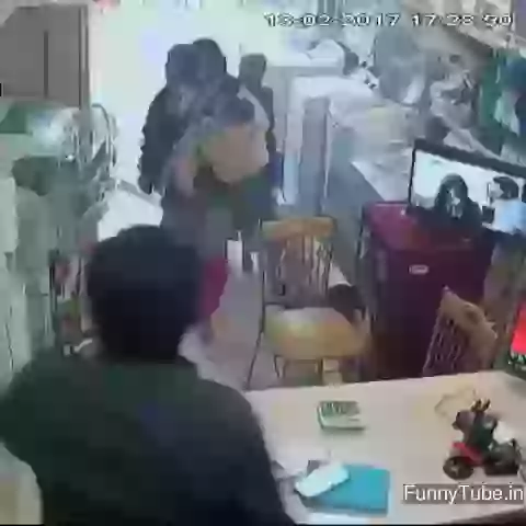 Just one blink and mobile gone indian cctv clip