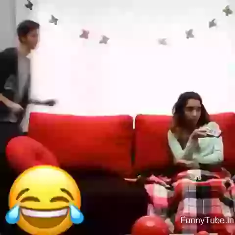 Pick and throw girl funny gif