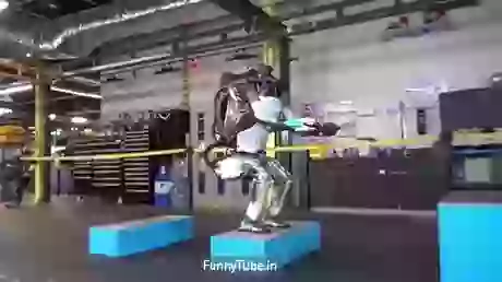 ROBOT With Perfect Back flip