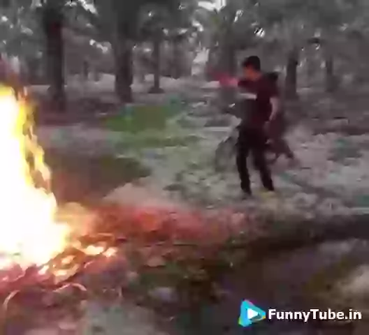 Stunt Fail Funny GIF