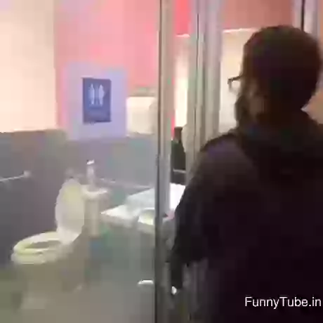 The Magical Toilet Door Glass